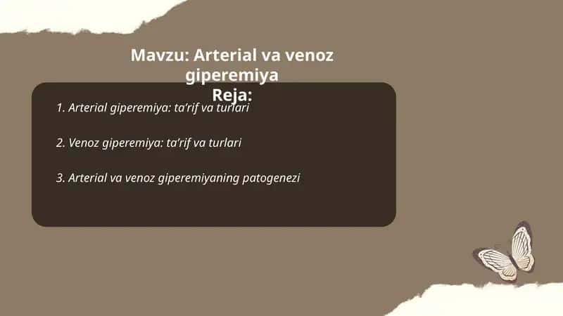 Arterial va venoz giperemiya 1