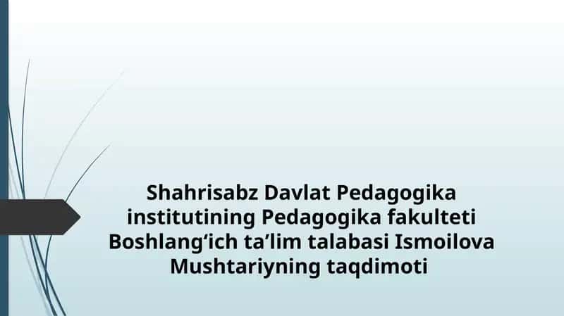 Yaxlit pedagogika 1