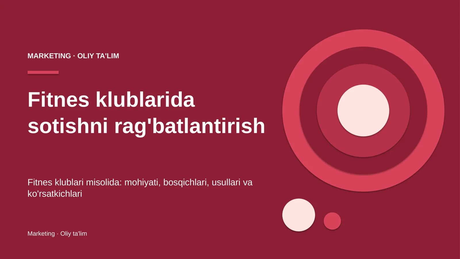 Fitnes klublarida sotishni rag'batlantirish 1