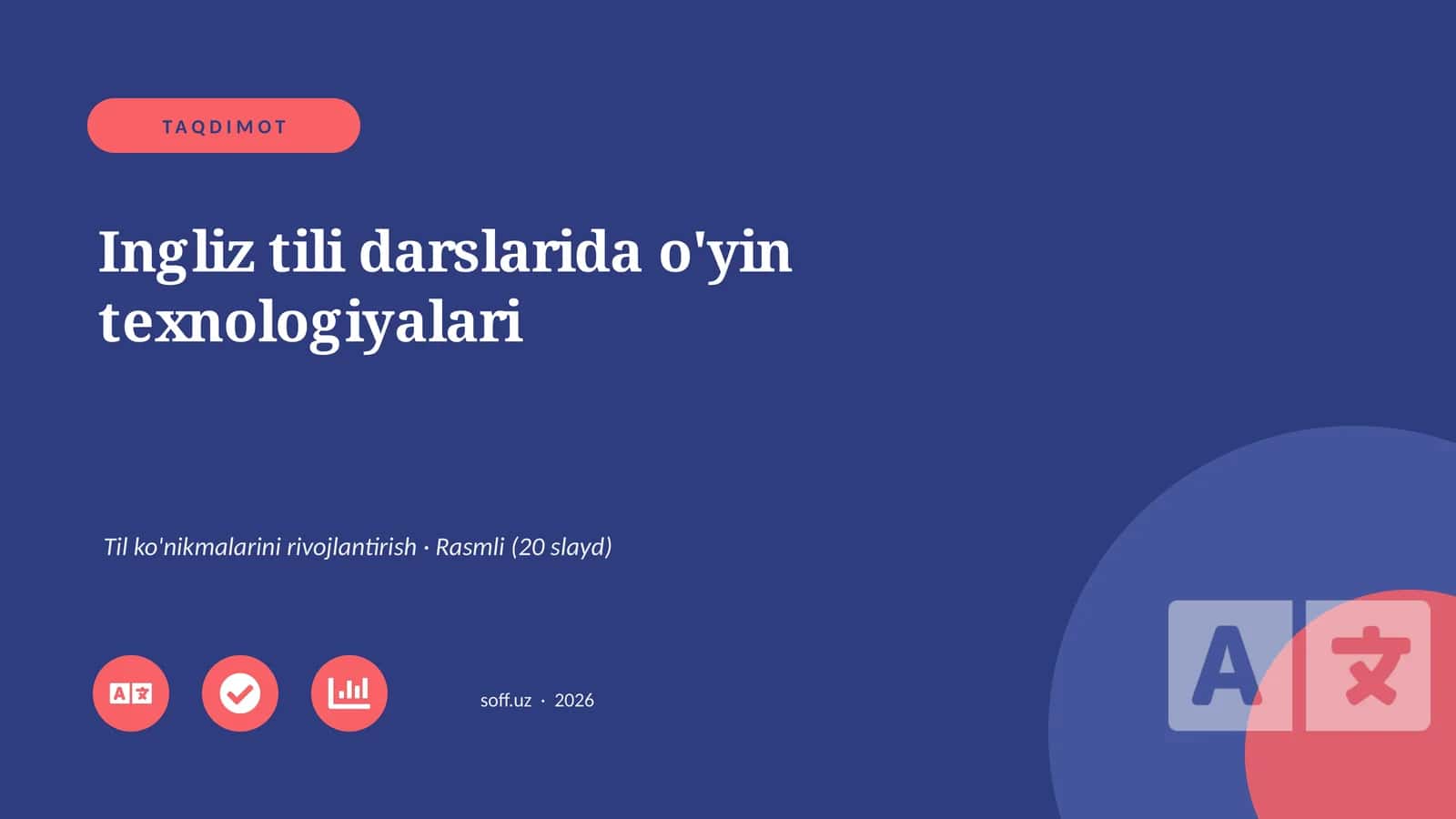 Ingliz tili darslarida o'yin texnologiyalari 1