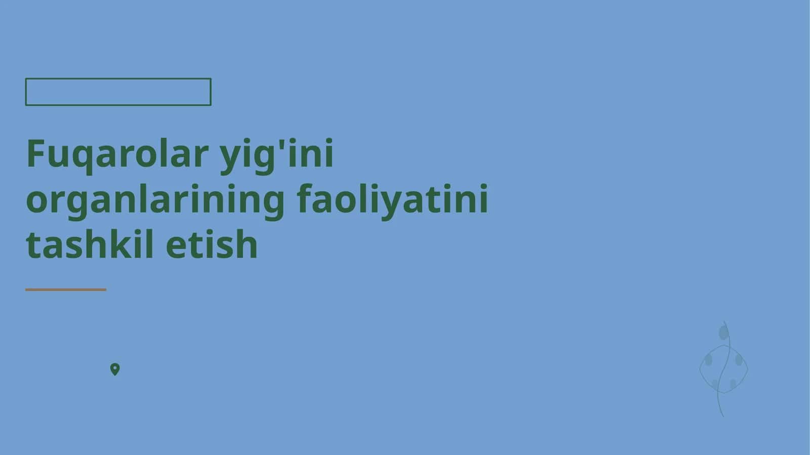 Fuqarolar yig'ini organlarining faoliyatini tashkil etish 1
