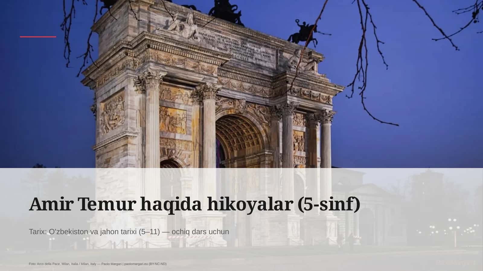 Amir Temur haqida hikoyalar (5-sinf) 1