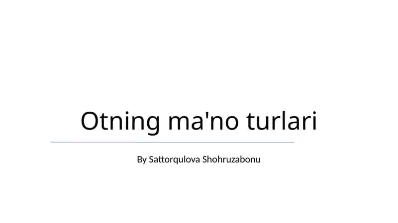 Leksikal ma'no 1