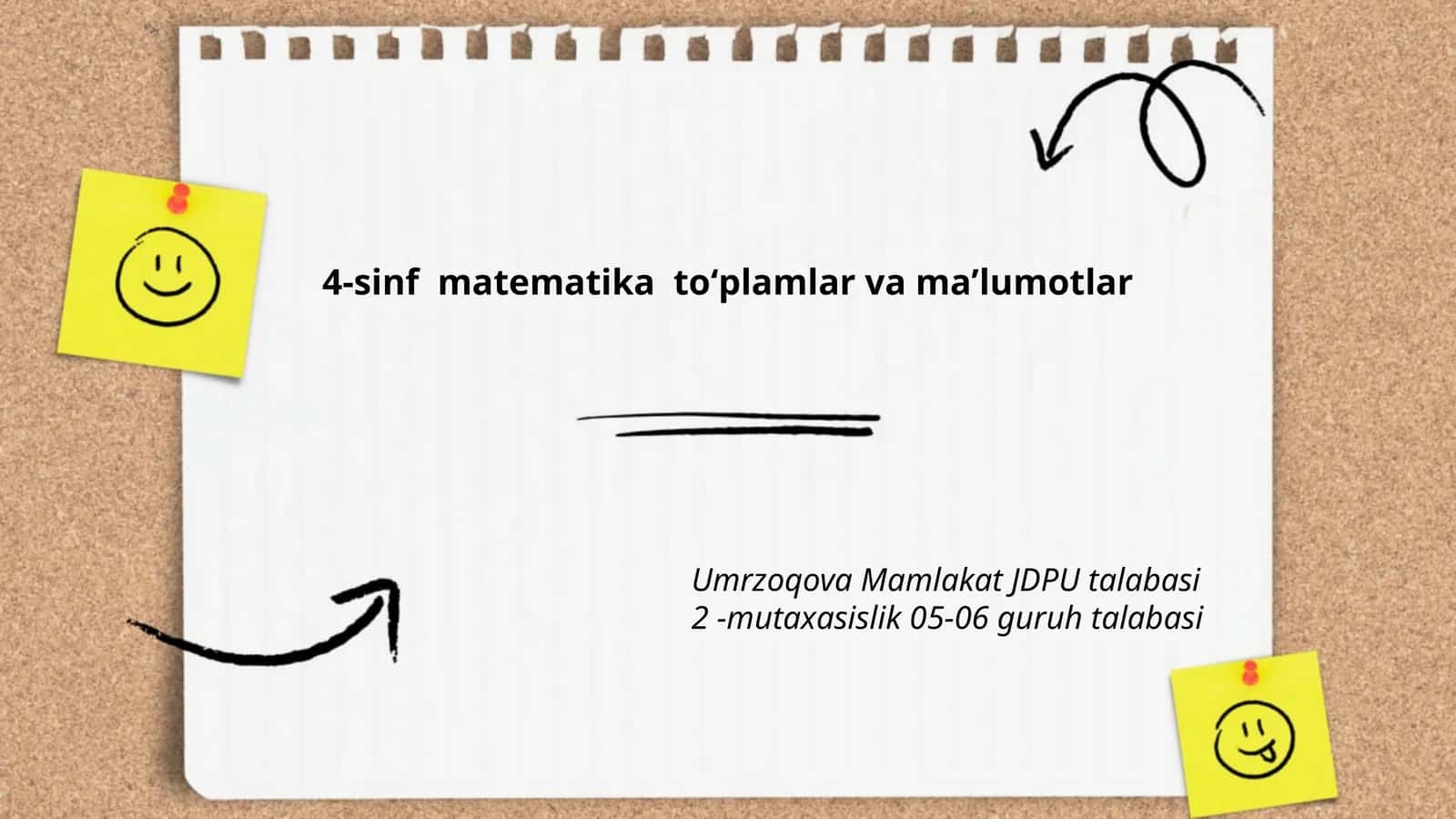 4-sinf matematika toʻplamlar va maʼlumotlar 1