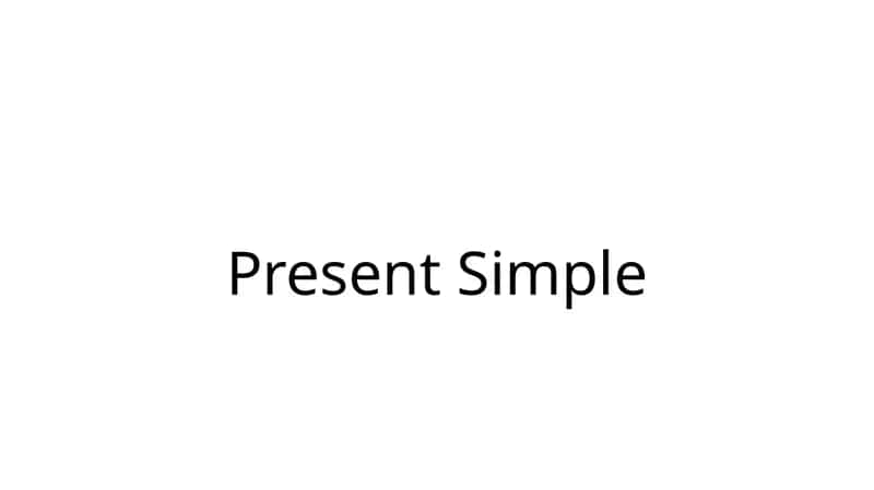 Present Simple 1