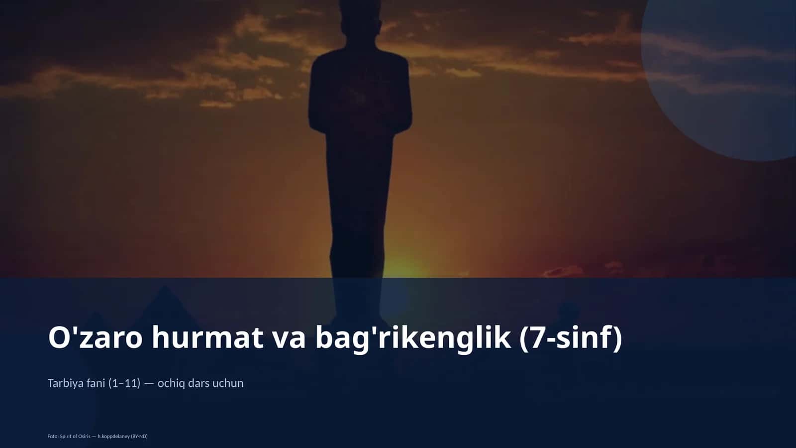 O'zaro hurmat va bag'rikenglik (7-sinf) 1