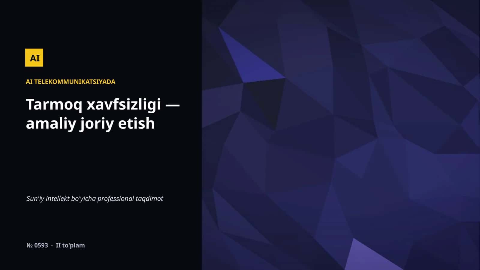 TELEKOMMUNIKATSIYADA AI 1
