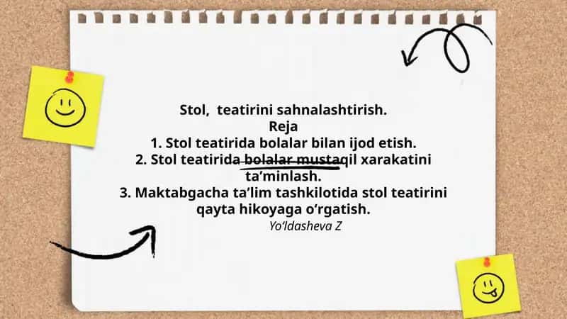 Stol teatirini sahnalashtirish 1