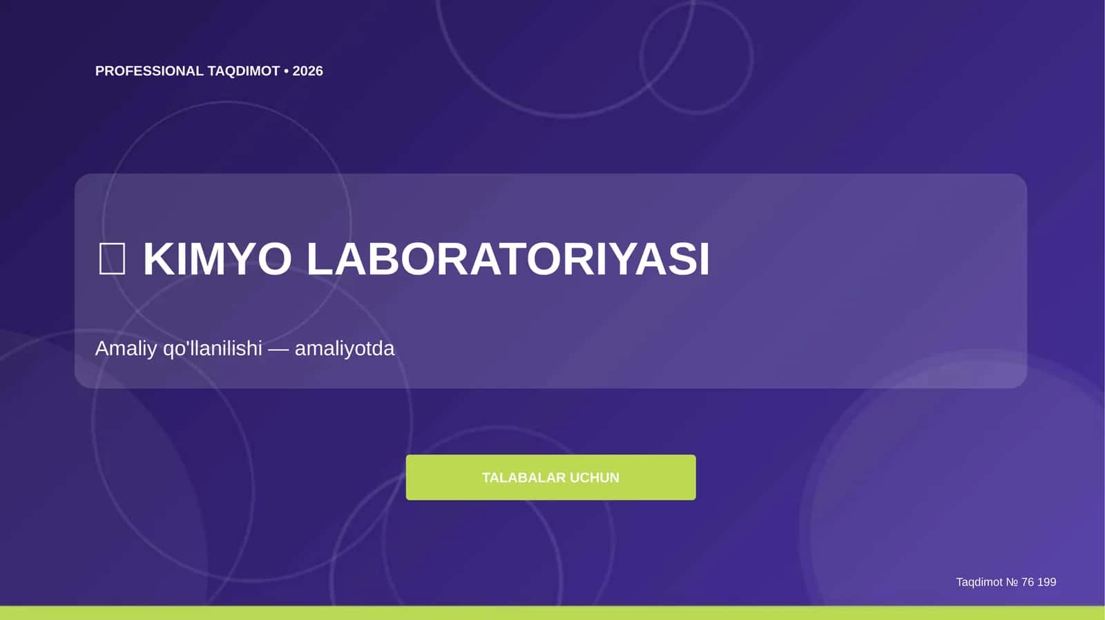 KIMYO LABORATORIYASI 1