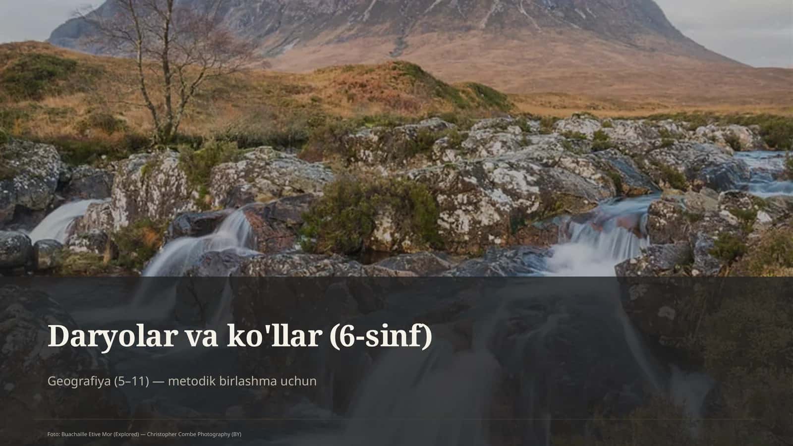 Daryolar va ko'llar (6-sinf) 1