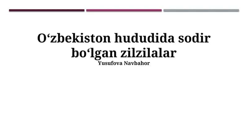 O'zbekiston hududidagi zilzilalar 1