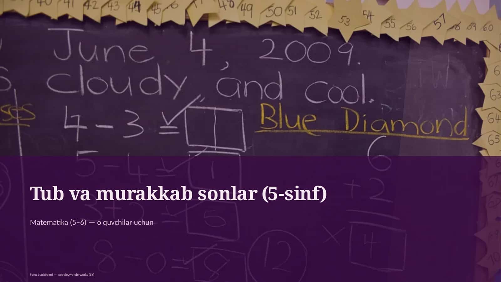 Tub va murakkab sonlar (5-sinf) 1