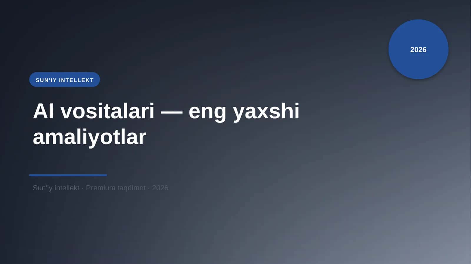 AI vositalari — eng yaxshi amaliyotlar 1