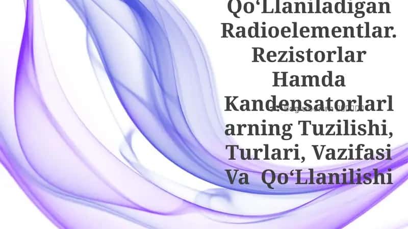 Radioelementlar 1