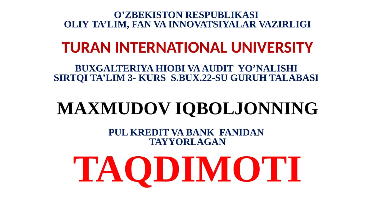 Pul aylanmasi 1