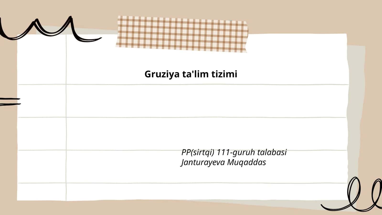 Gruziyada oliy ta'lim tizimi 1