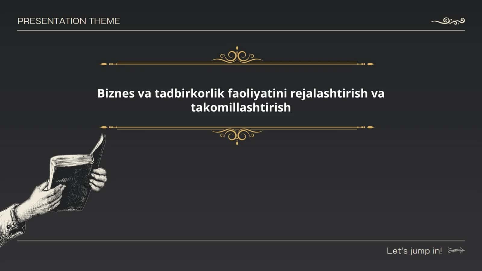 Biznes va tadbirkorlik faoliyatini rejalashtirish va takomillashtirish 1