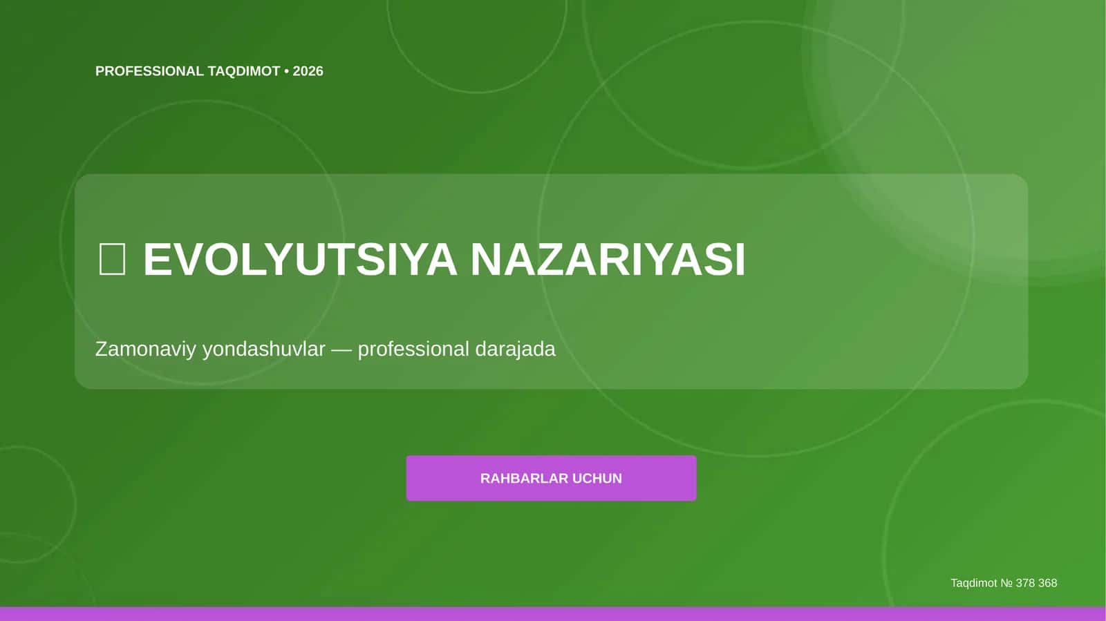 EVOLYUTSIYA NAZARIYASI 1