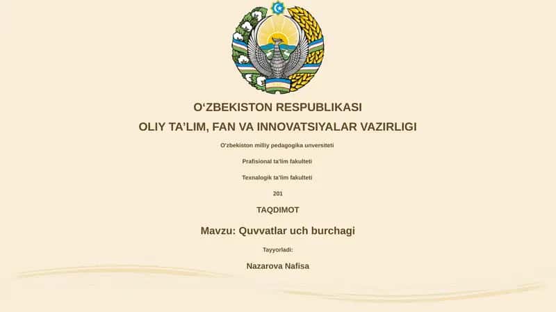 Quvvatlar uch burchagi 1