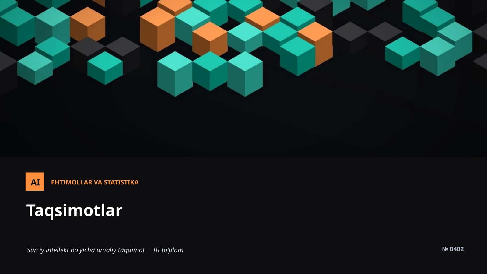 Ehtimollar va statistika 1