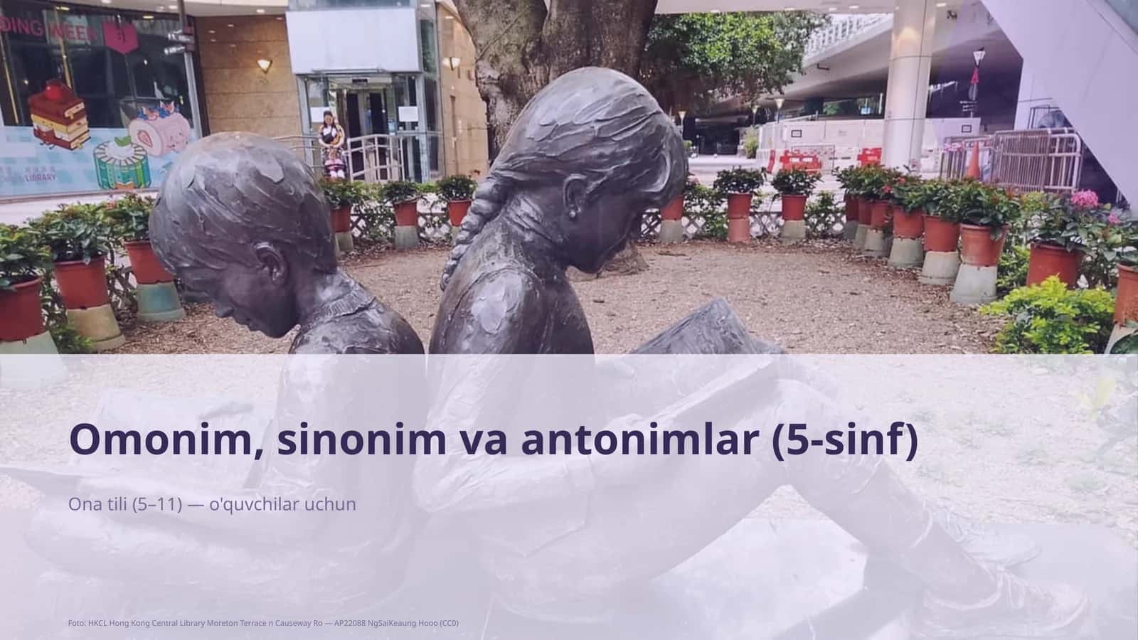 Omonim, sinonim va antonimlar (5-sinf) 1