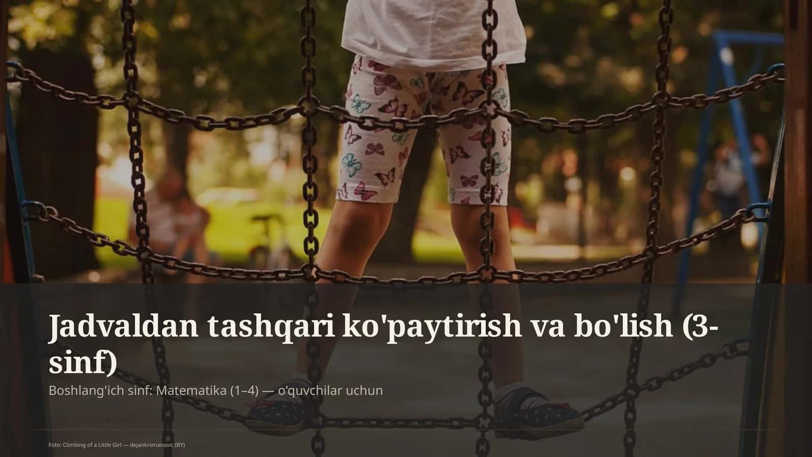 Jadvaldan tashqari ko'paytirish va bo'lish (3-sinf) 1