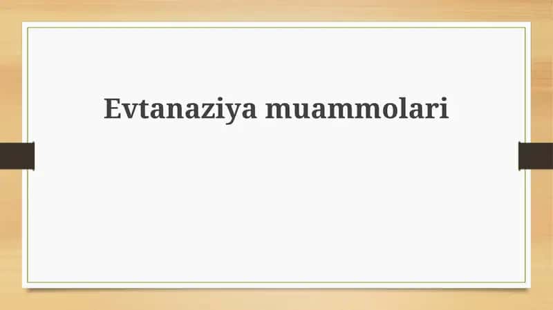 Evtanaziyamuammolari 1