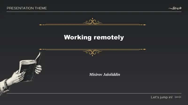 Working remotely 1