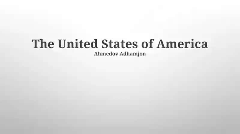 Modern America: Challenges and Perspectives 1