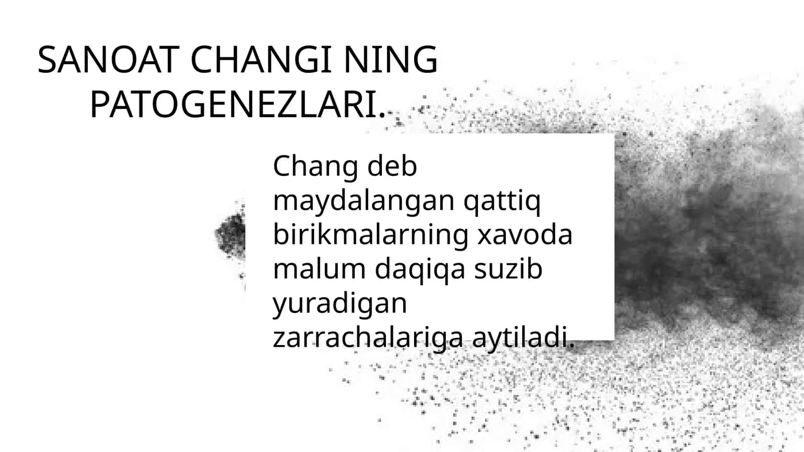 Changa oid patalogiyalar 1