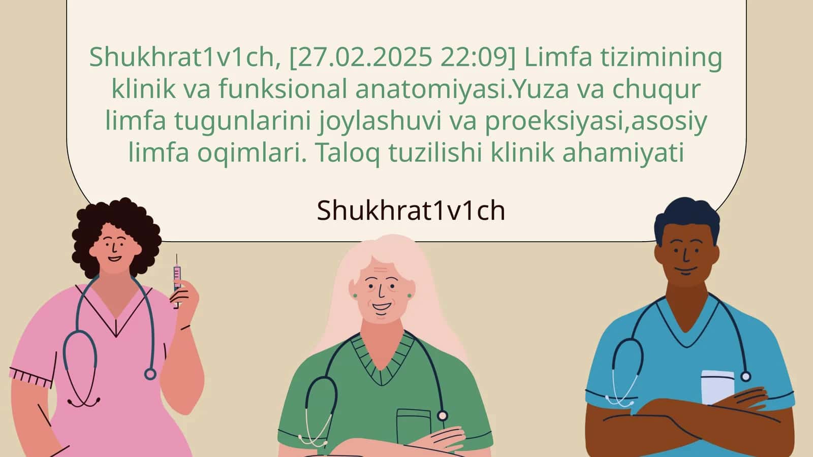Limfa Tugunlarining Joylashuvi va Proeksiyasi 1