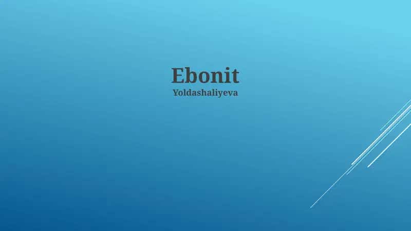 Ebonit 1
