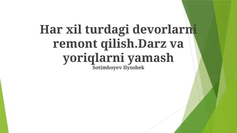 Yamoqni qo'llash 1