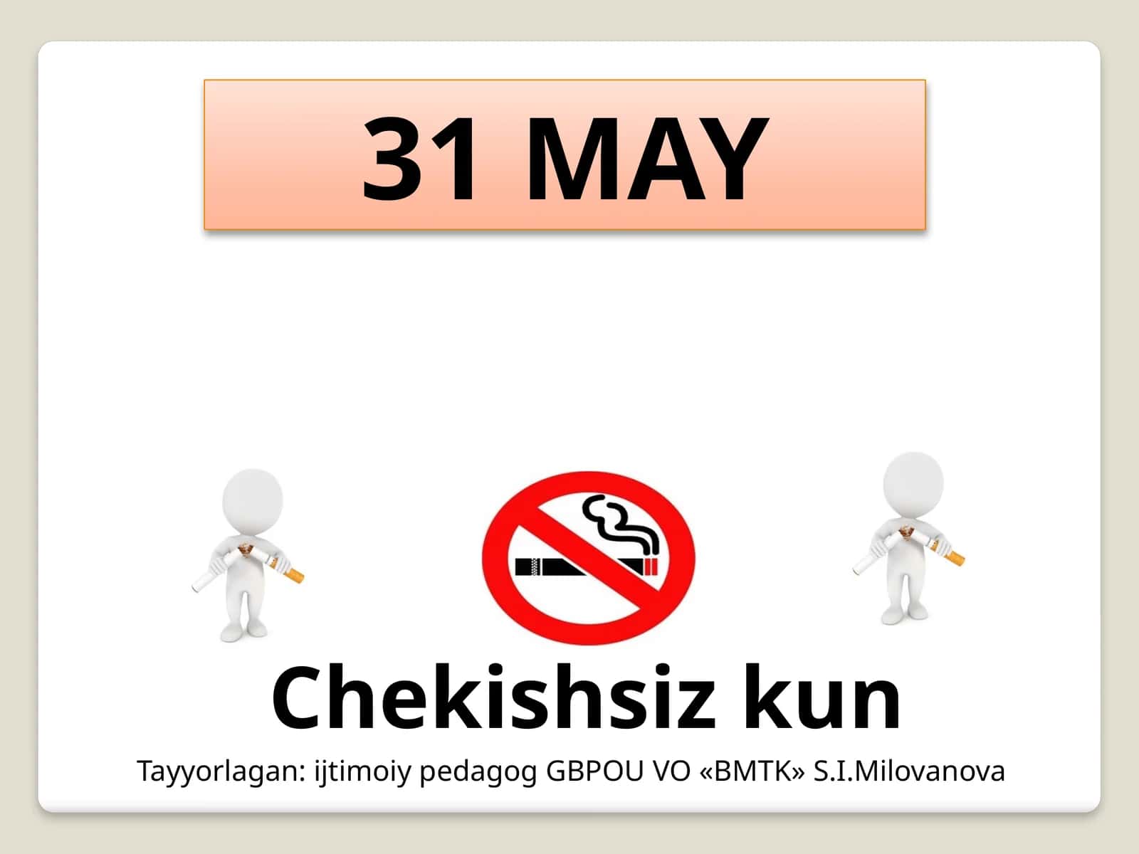 Kashandalikdan voz kechish va sog'lom turmush (1-variant) 1