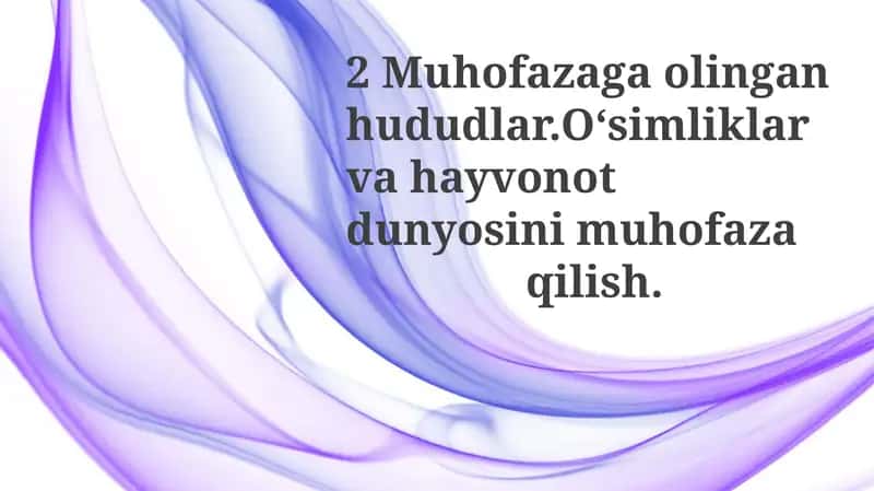 Birinchi hududning faunasi 1