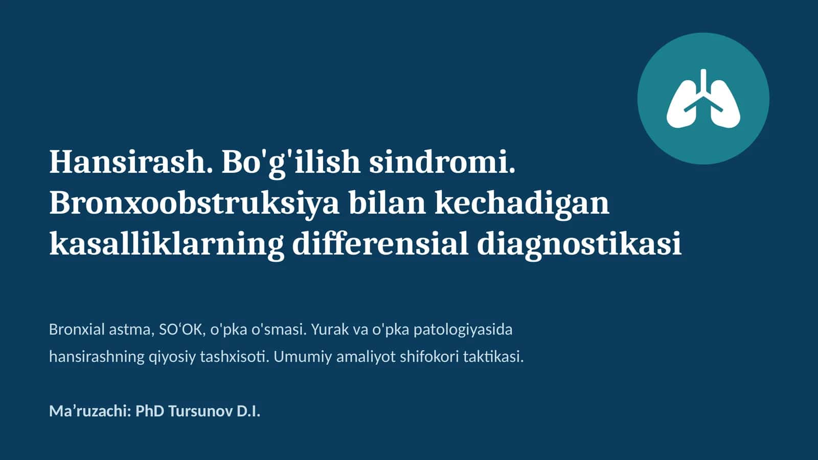 Hansirashningqiyosiy Tashxisoti 1