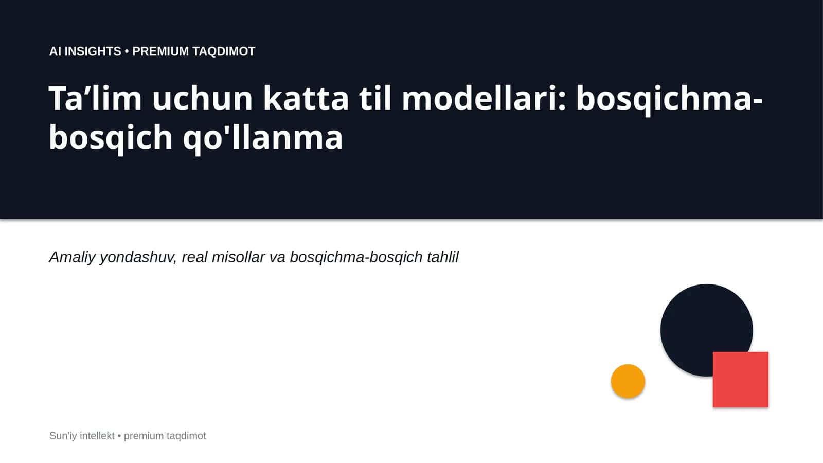 Premium Taqdimot 1