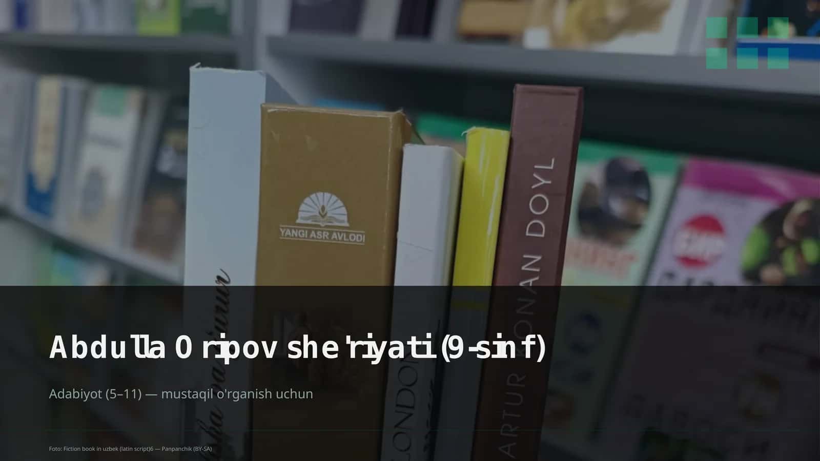 Abdulla Oripov she'riyati (9-sinf) 1