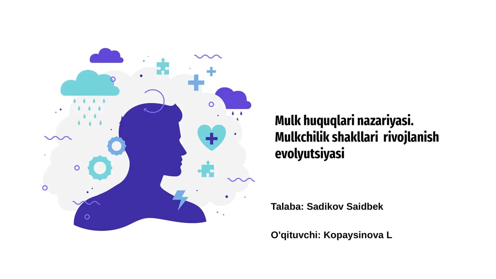 Mulk huquqlari nazariyasi 1