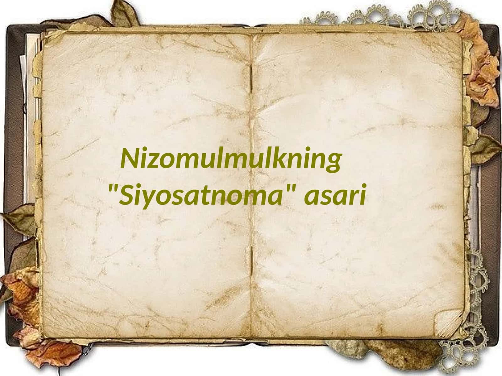 Siyosatnoma 1