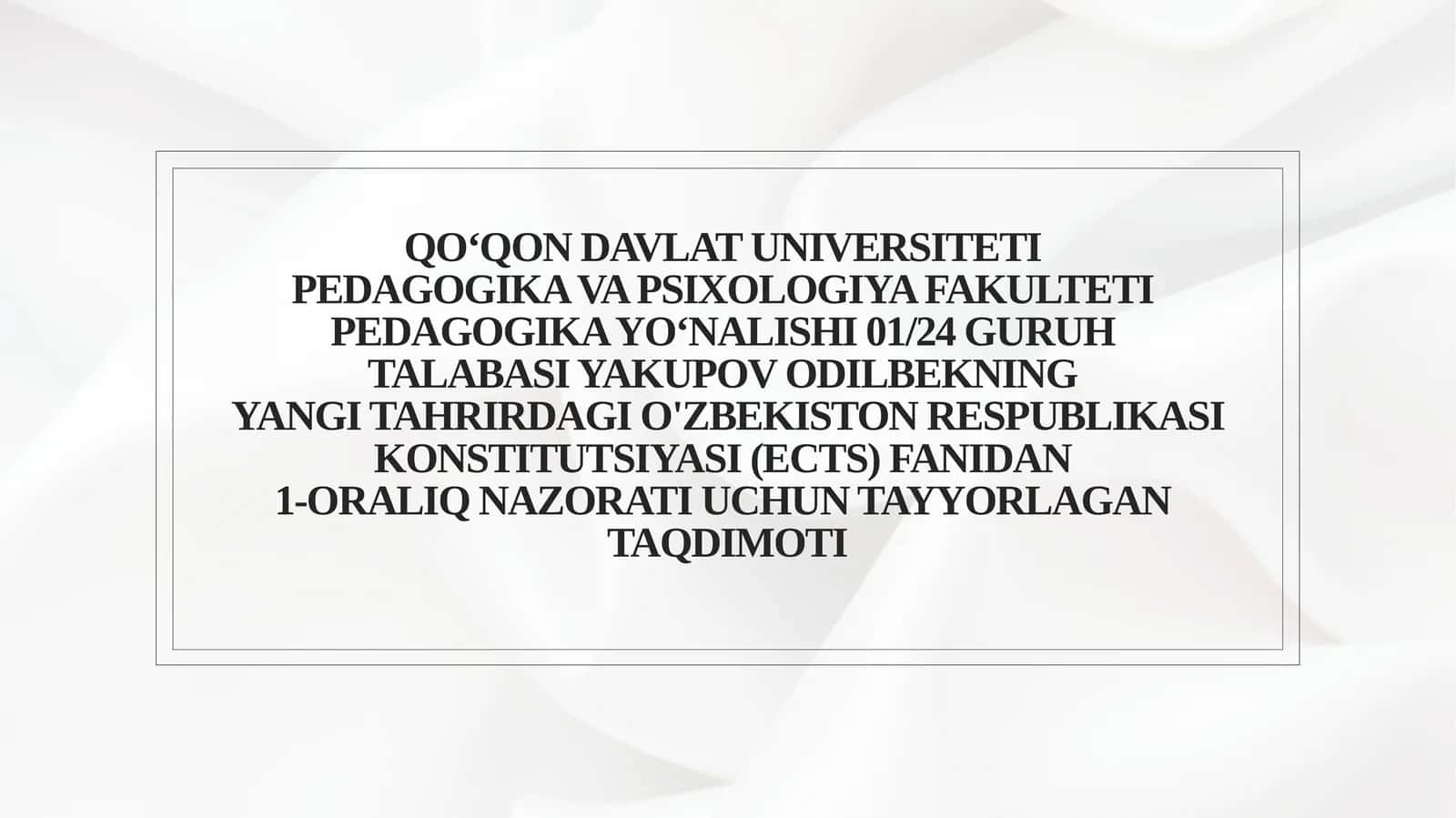 Mahalla — fuqarolik jamiyatining asosi 1