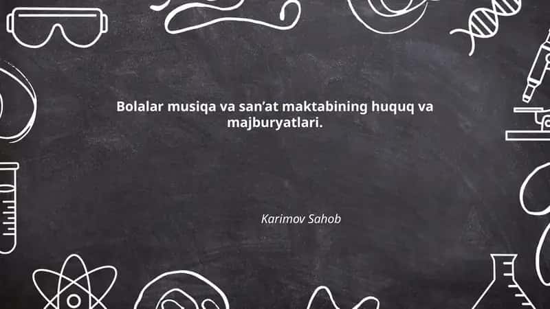 Bolalar musiqa va san'at maktabining huquq va majburyatlari 1