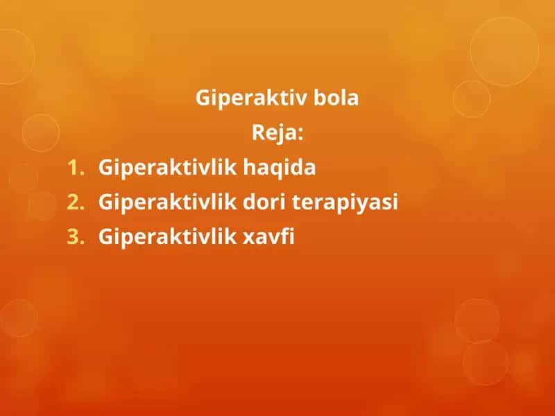 Giperaktivlik 1