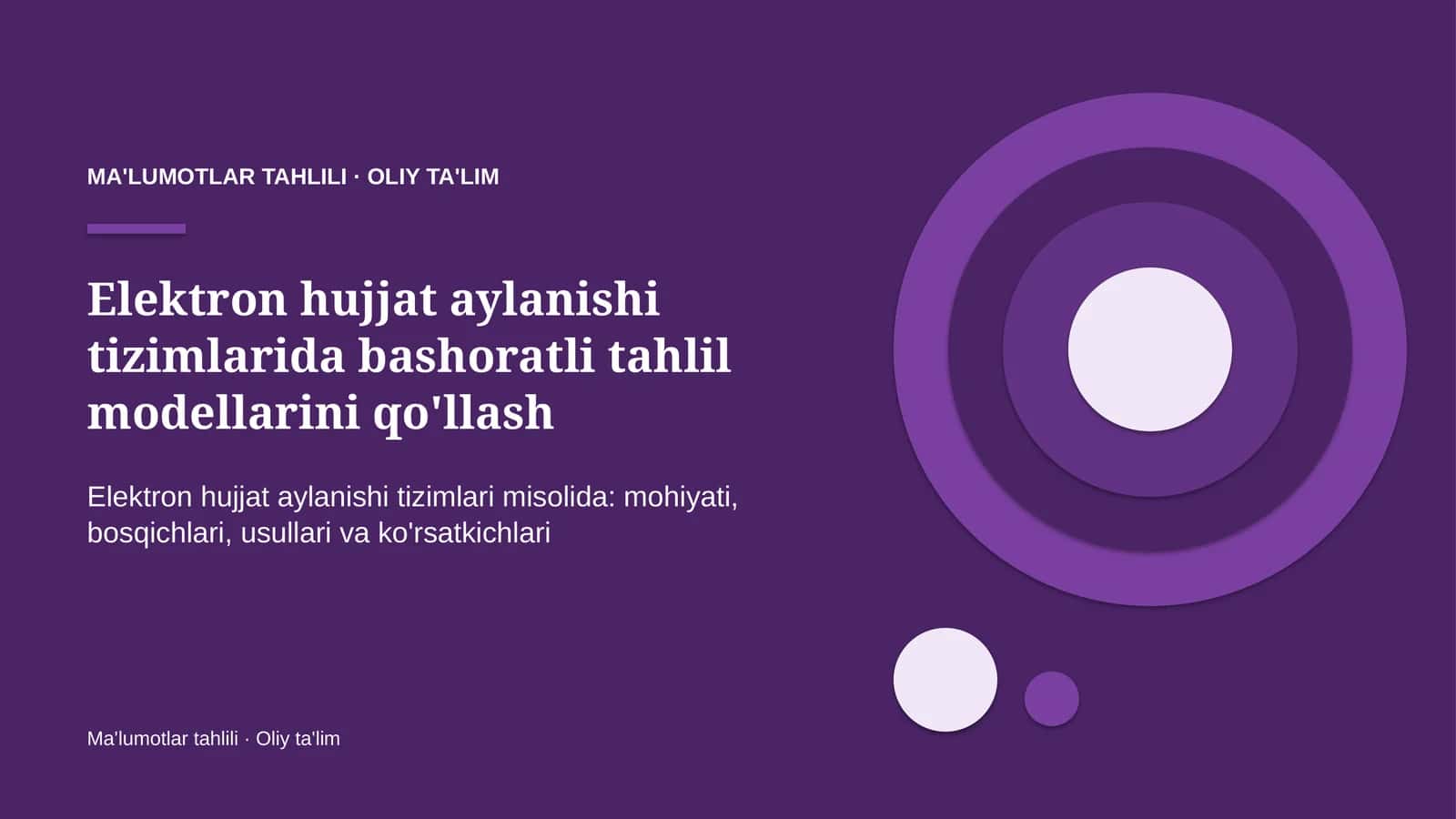 elektron hujjat aylanishi tizimlarida bashoratli tahlil modellarini qo'llash 1612 1