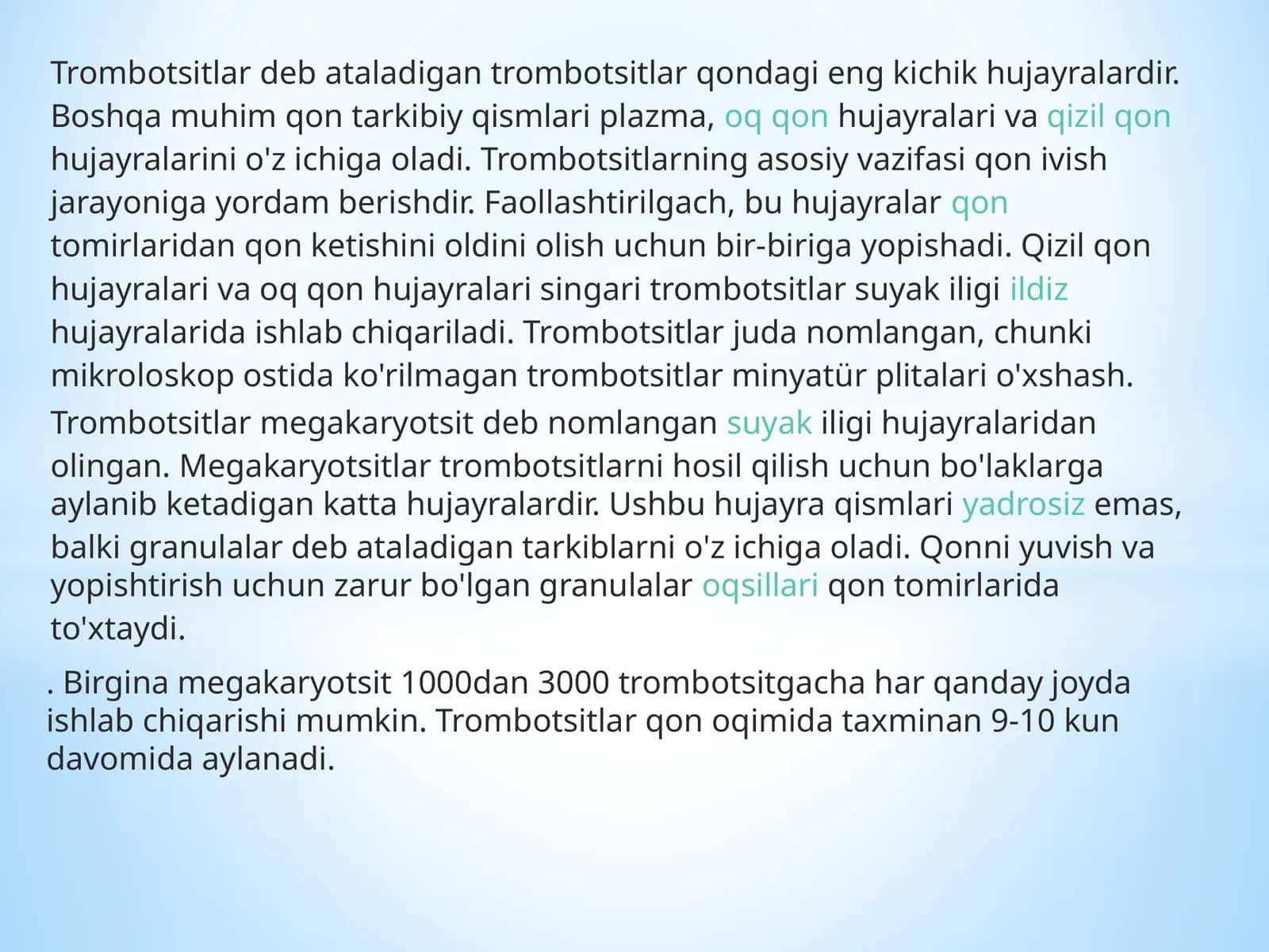 Trombotsitlar 1