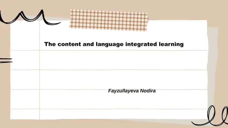 Theoretical foundations of CLIL 1
