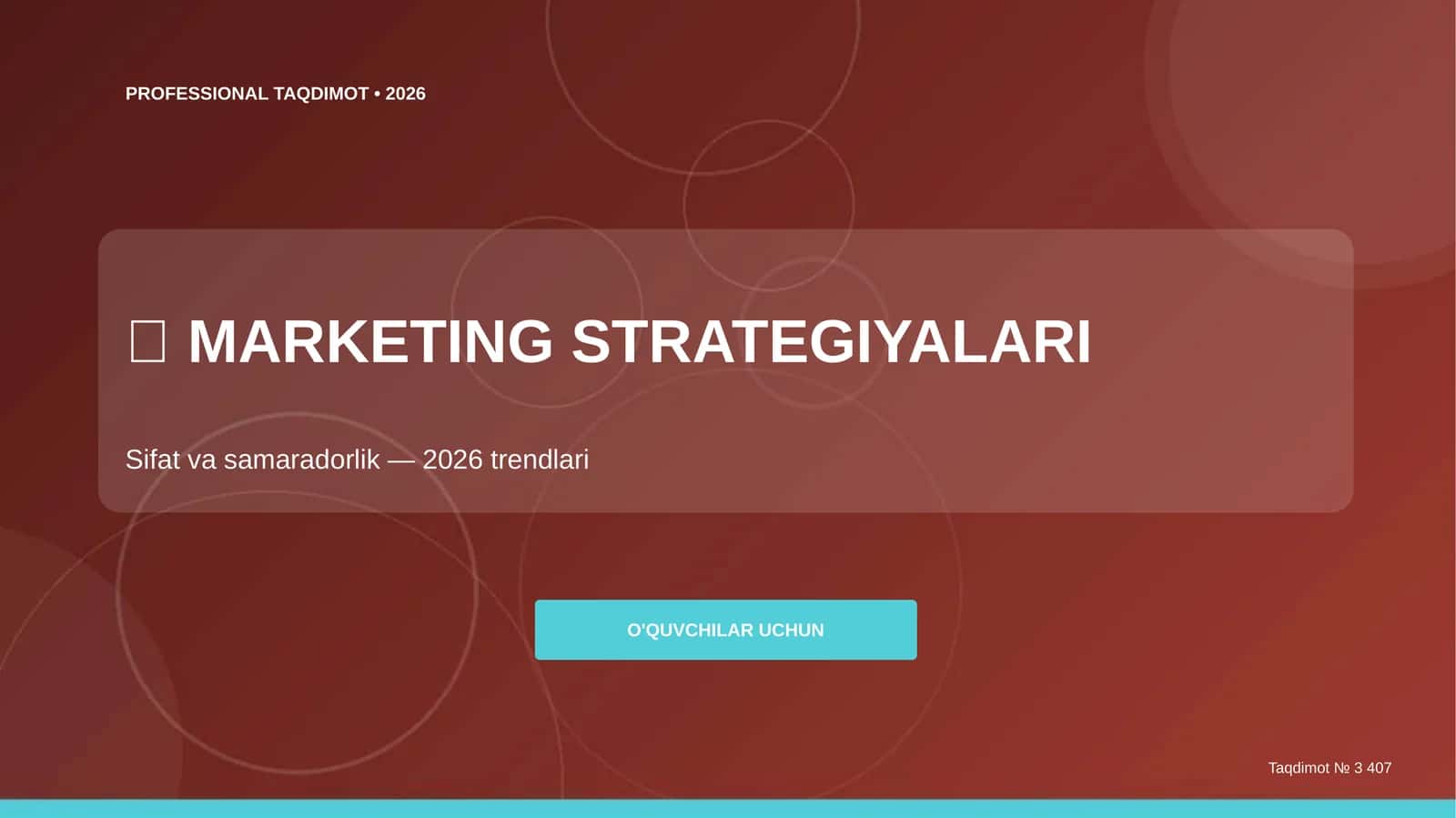 Marketing strategiyalari: sifat va samaradorlik (2026 trendlari) 1