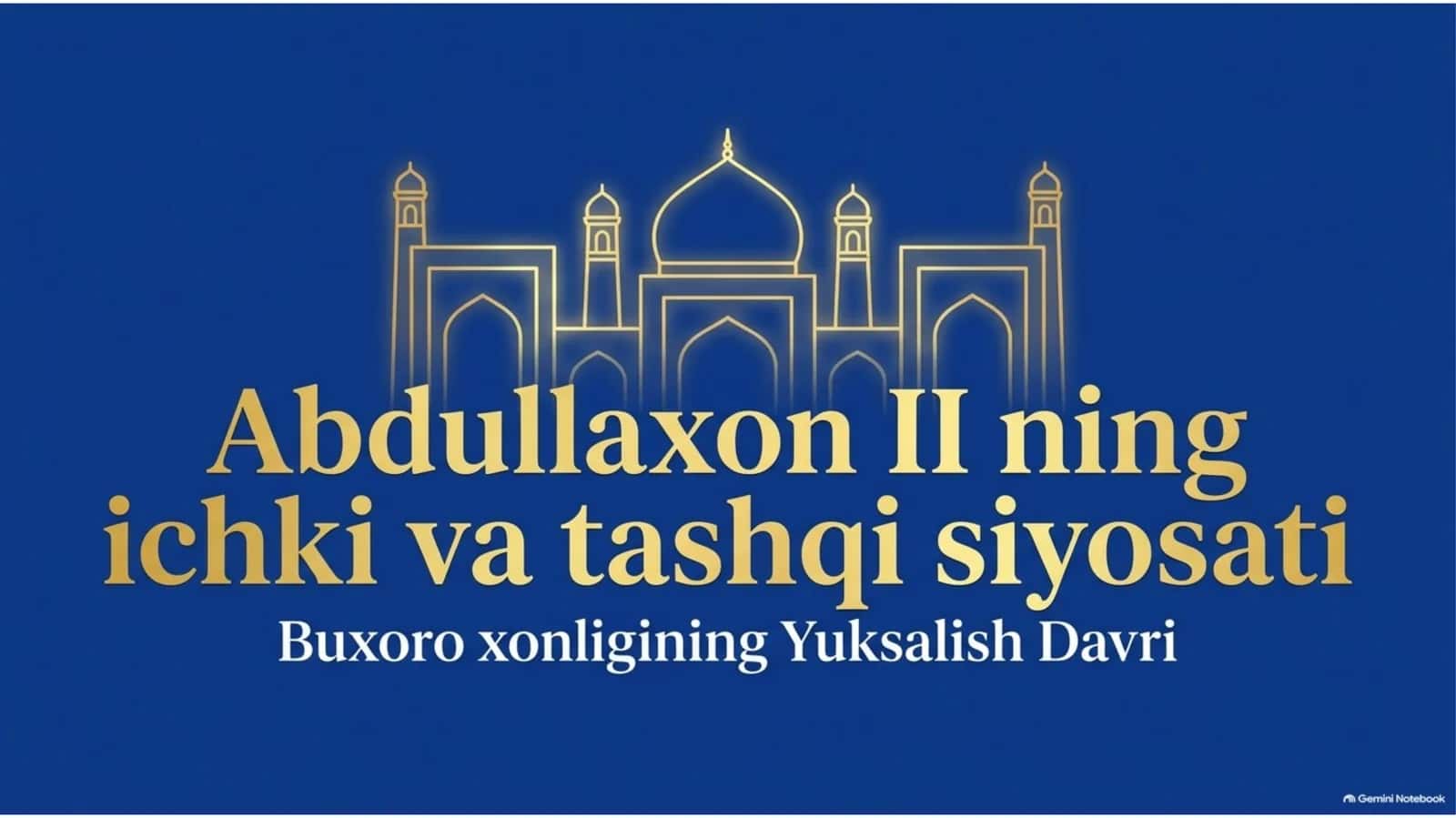 Abdullaxon II ning ichki va tashqi siyosati — 15 slaydlik taqdimot 1