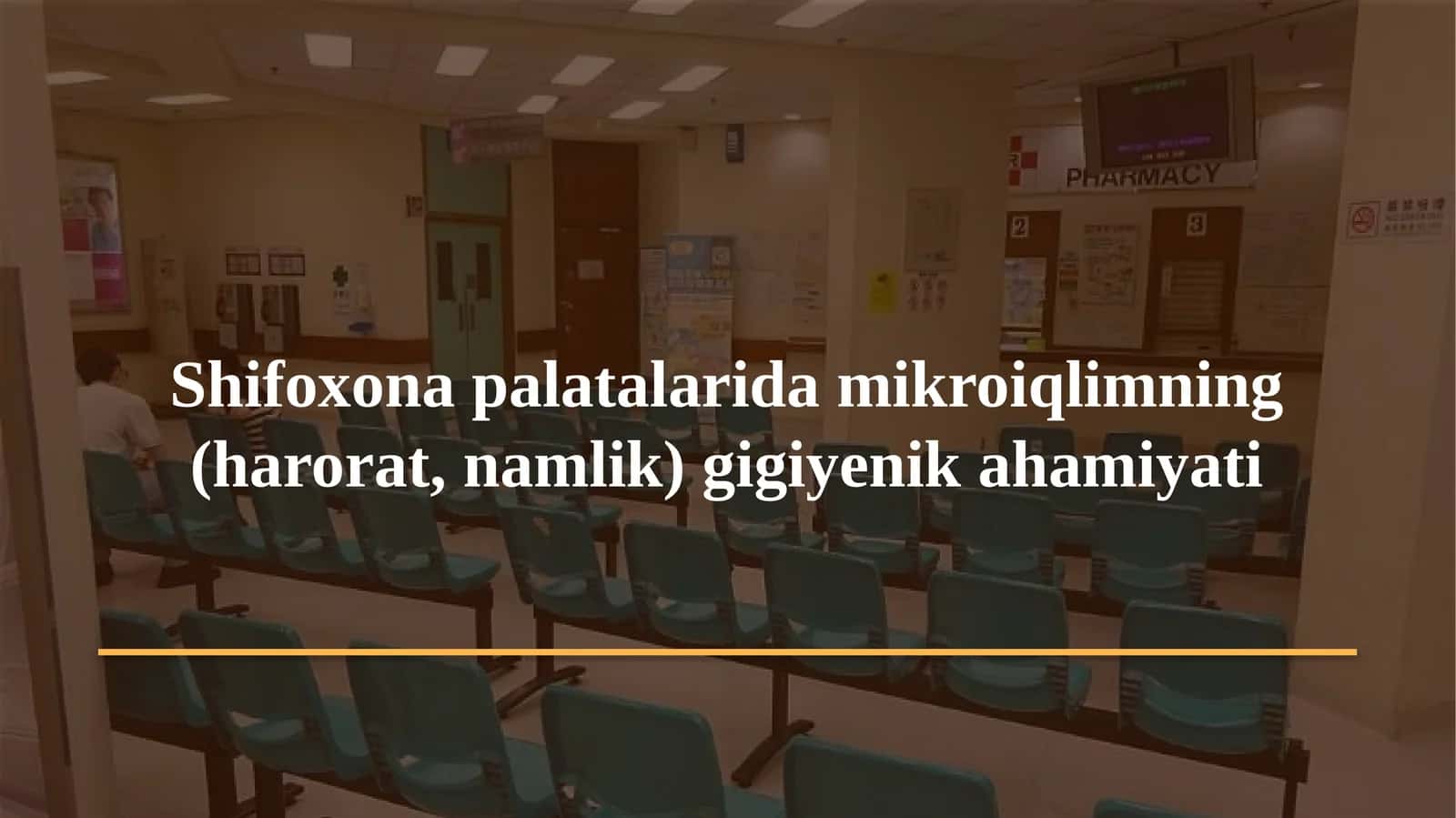 Gigiyena. Tibbiy ekologiya · Amaliy mashg'ulot № 11 1