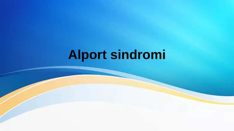 Alport sindromi 1